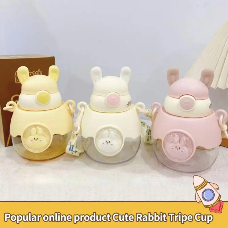 

Large-capacity Bouncing Cap Space Capsule Plastic Cup Cute Stickers Water Bottle For Children Space Capsule High Beauty Kawaii
