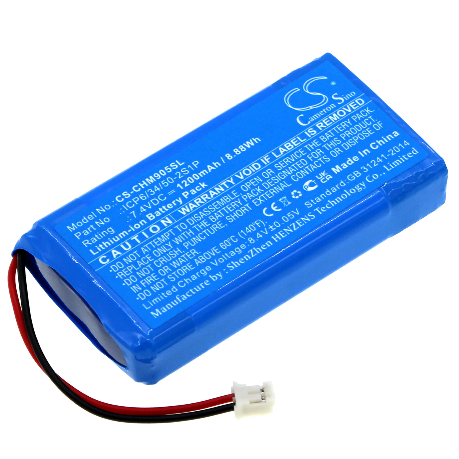 Фото Аккумулятор ALLCCX GreenBattery 1200 мАч 7.4В 8.88Втч Li-ion для усилителя Chord ICP6/34/50-2S1P MOJO №1