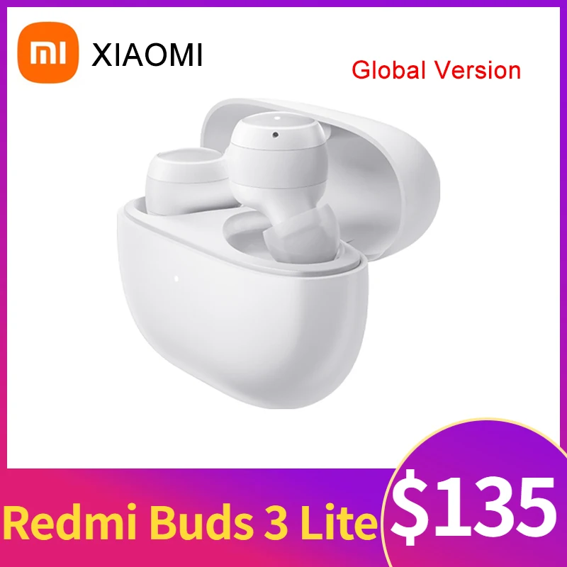 

Global Version Xiaomi Redmi Buds 3 Lite TWS Bluetooth 5.2 Earphone Touch Headset Long Battery Life With Microphone Headphone