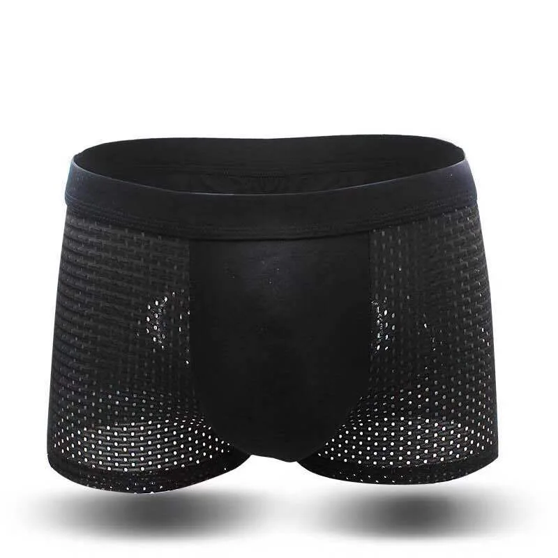 

Black Colors Mesh Men Boxers Underwear Shorts