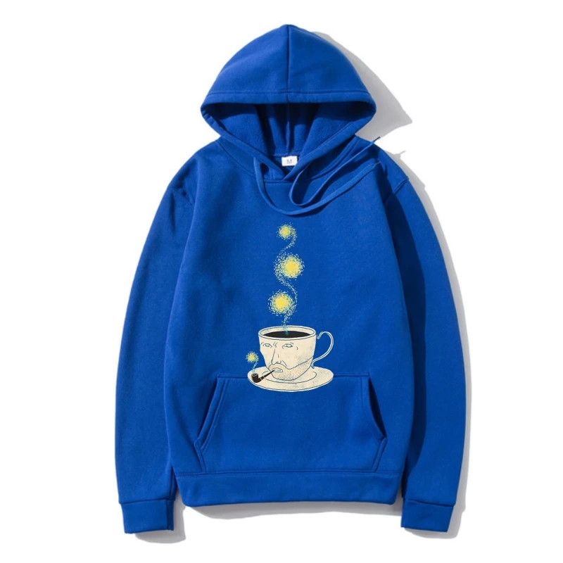 

Кофейная верхняя одежда Ван Гога, забавная Толстовка со звездным негром, Мужская Женская флисовая толстовка на осень