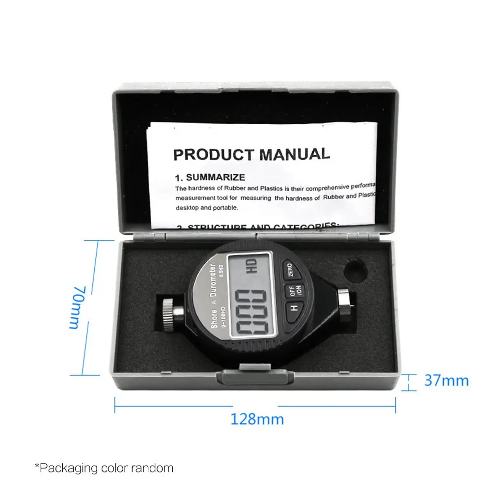 

Digital Shore Hardness Meter Durometer Digital Hardness Tester Shore 0-100H A/C For Plastic Leather Rubber Multi-resin