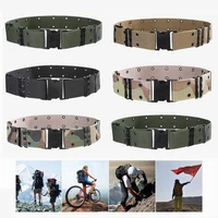 1 3m waistband tactical belt mens belt outdoor hunting tactical multi function combat survival high quality canvas waist belt