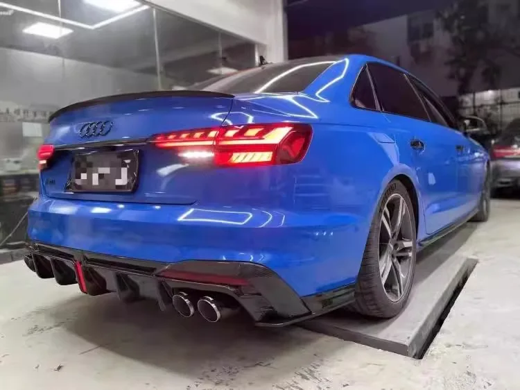 Высококачественный бампер из углеродного волокна для Audi A4 S4 2020-2023 задний