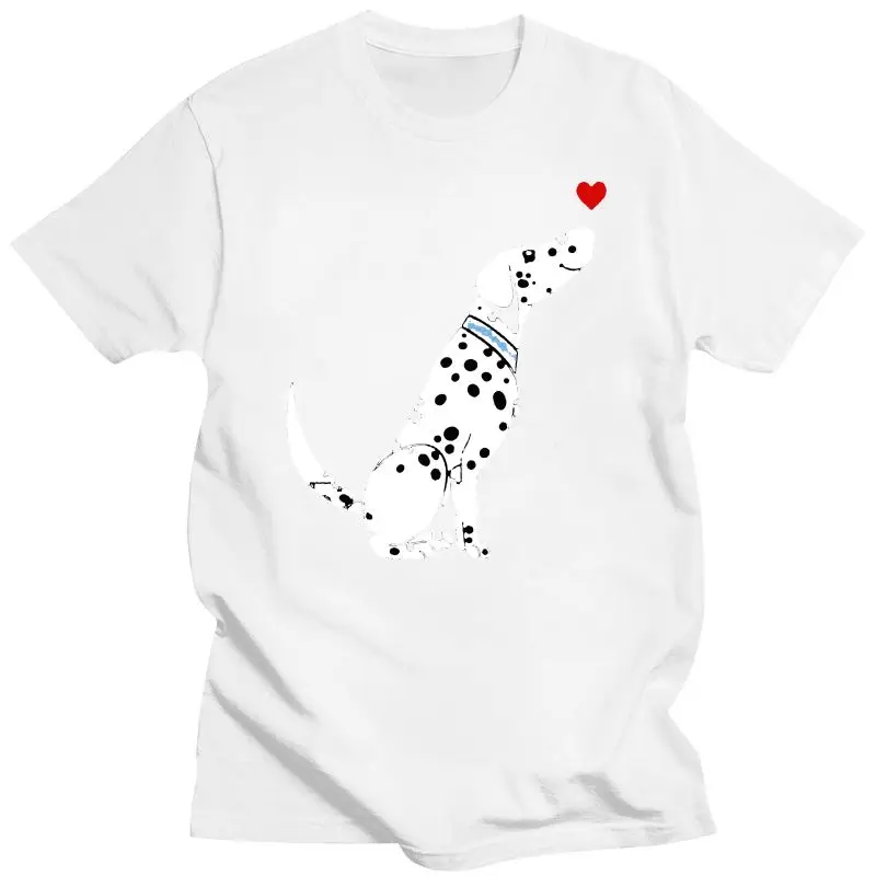 

2022 100% Cotton O-Neck Men T Shirt Custom Printed T-Shirt Cute Dalmatian Women Tshirt