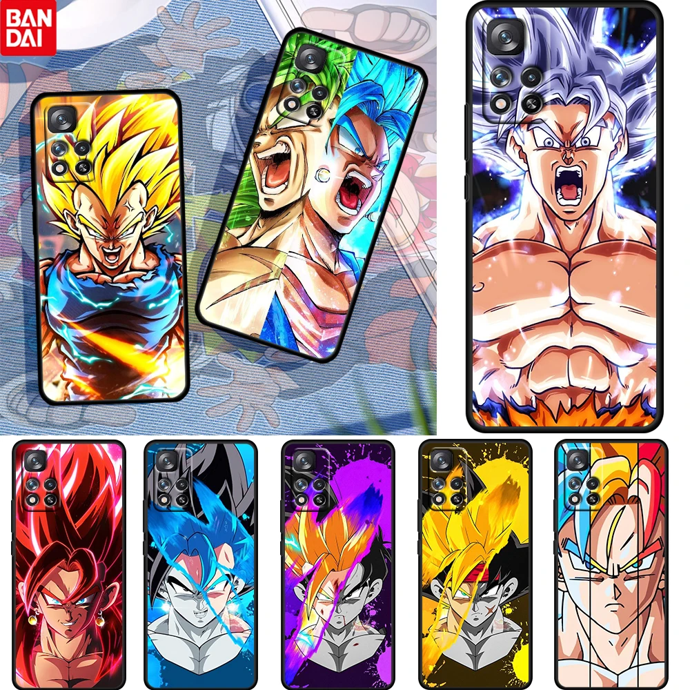 

Anime Dragon Ball For Xiaomi Redmi Note 11 10 11T 10S 9 9S 8 7 5G 4G TPU Silicone Soft Black Phone Case Fundas Coque Capa Cover