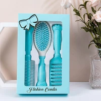 comb set 3 piece gift box hairs care air bag comb female woman hair brush scalp massager homes