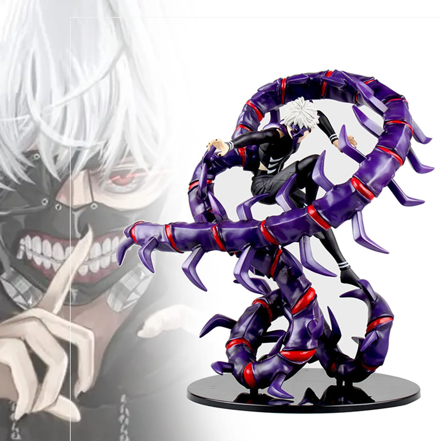 

28cm Tokyo Ghoul Kaneki Ken Half-kakuja ver PVC Action Figure Collectible Model Toys Kids Gift Anime Model Toy Top Collectibles