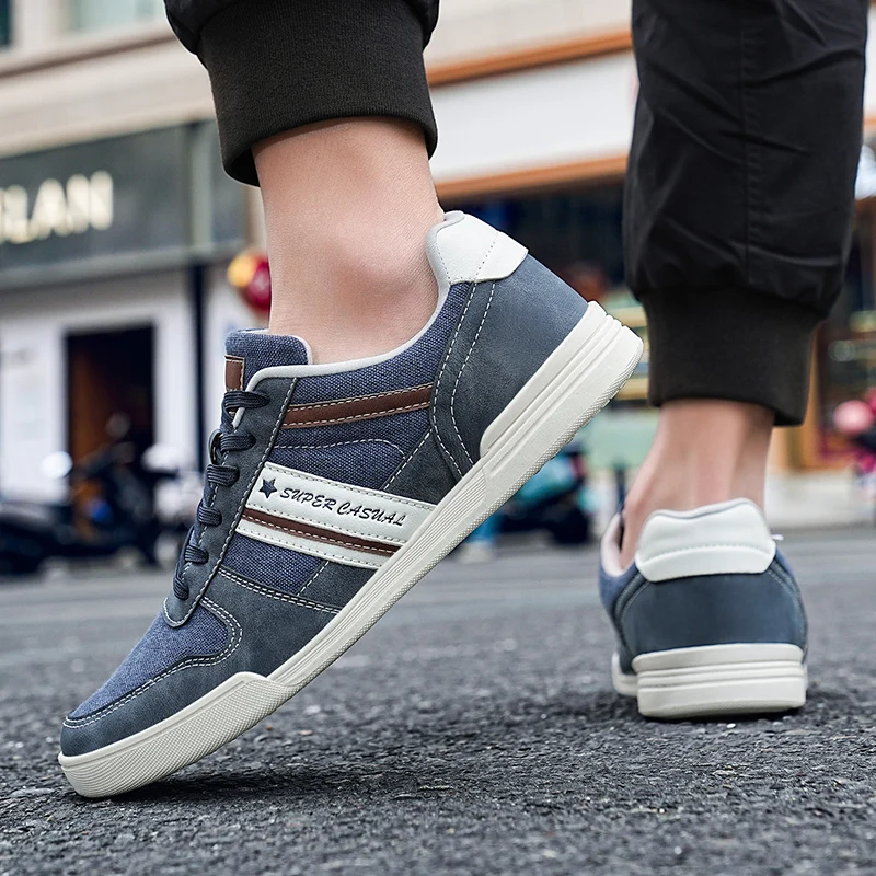 Мужские кроссовки с низким верхом коричневые дышащие Повседневная Удобная обувь