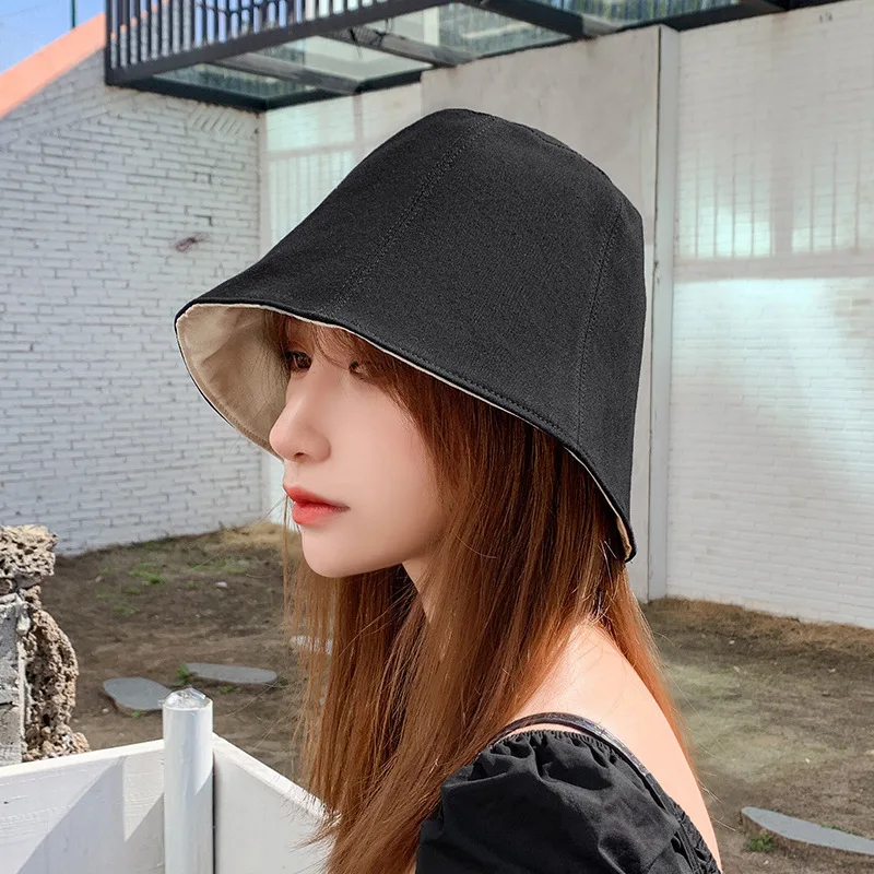 

New Hat Women's Spring And Summer Double-sided Fisherman's Hat Korean Version Tidal Japanese Series Versatile Sunshade Mask