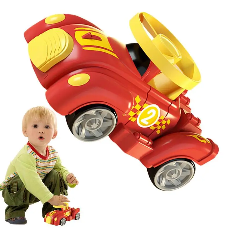 

Kids Pull Back Vehicle Toy Impact Ejection Racing Car Model Funny Rebound Driving Friction Toy Inertia Car For Children Play