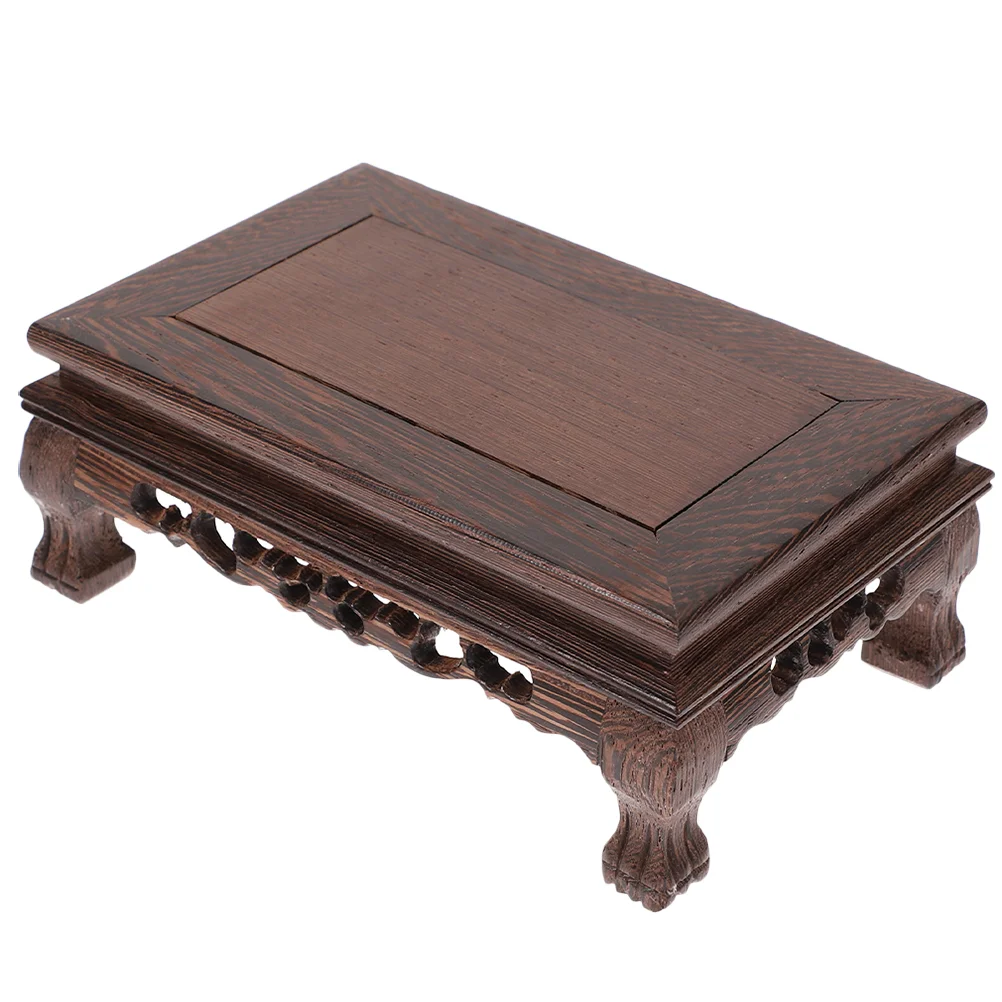 

Craft Base Home Goods Decor Wooden Flower Pot Accessories Reusable Flowerpot Holder Planter Display Pedestal Office Rustic