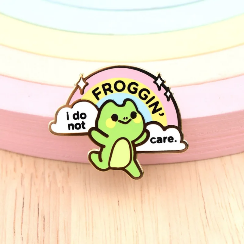 

Эмалированная булавка I't froggin 'care // Frog, Froggy, Cute, Kawaii, Nature, outdoor, Froggo, Mini Pin, Animal, Funny