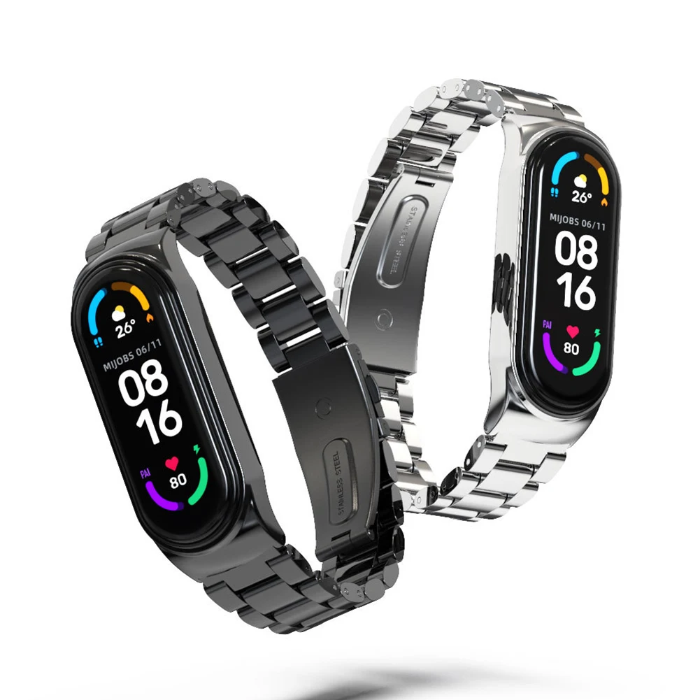 

Metal Bracelet Strap For Xiaomi For Mi Band 6/5/4/6 Smart Watch Band Replacement Strap Smartwatch Accessories Parts