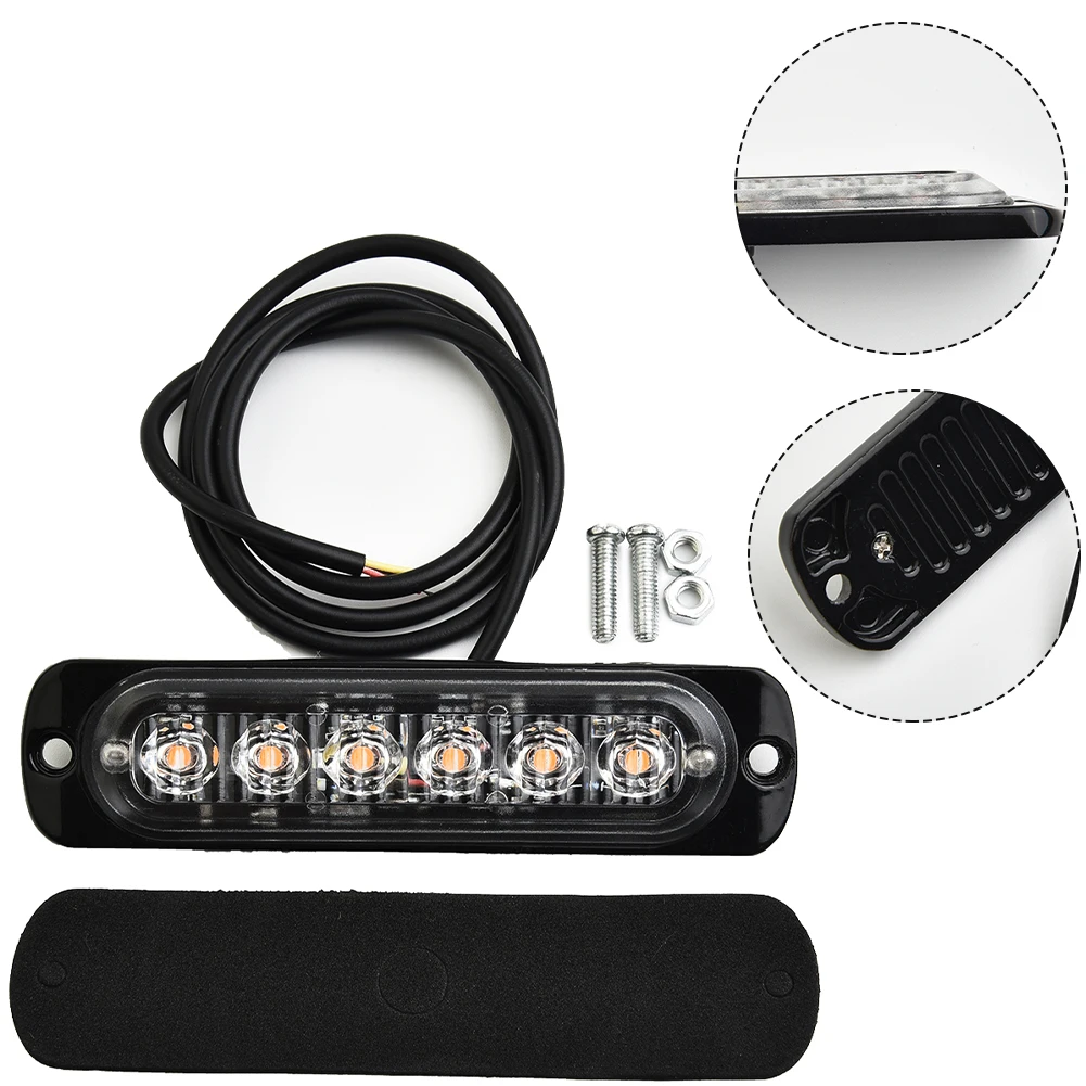 

SUV Car LED Lights Truck Warning Waterproof Accessory Amber Caution Flash Strobe Hazard Lamp Luminous Parts Useful