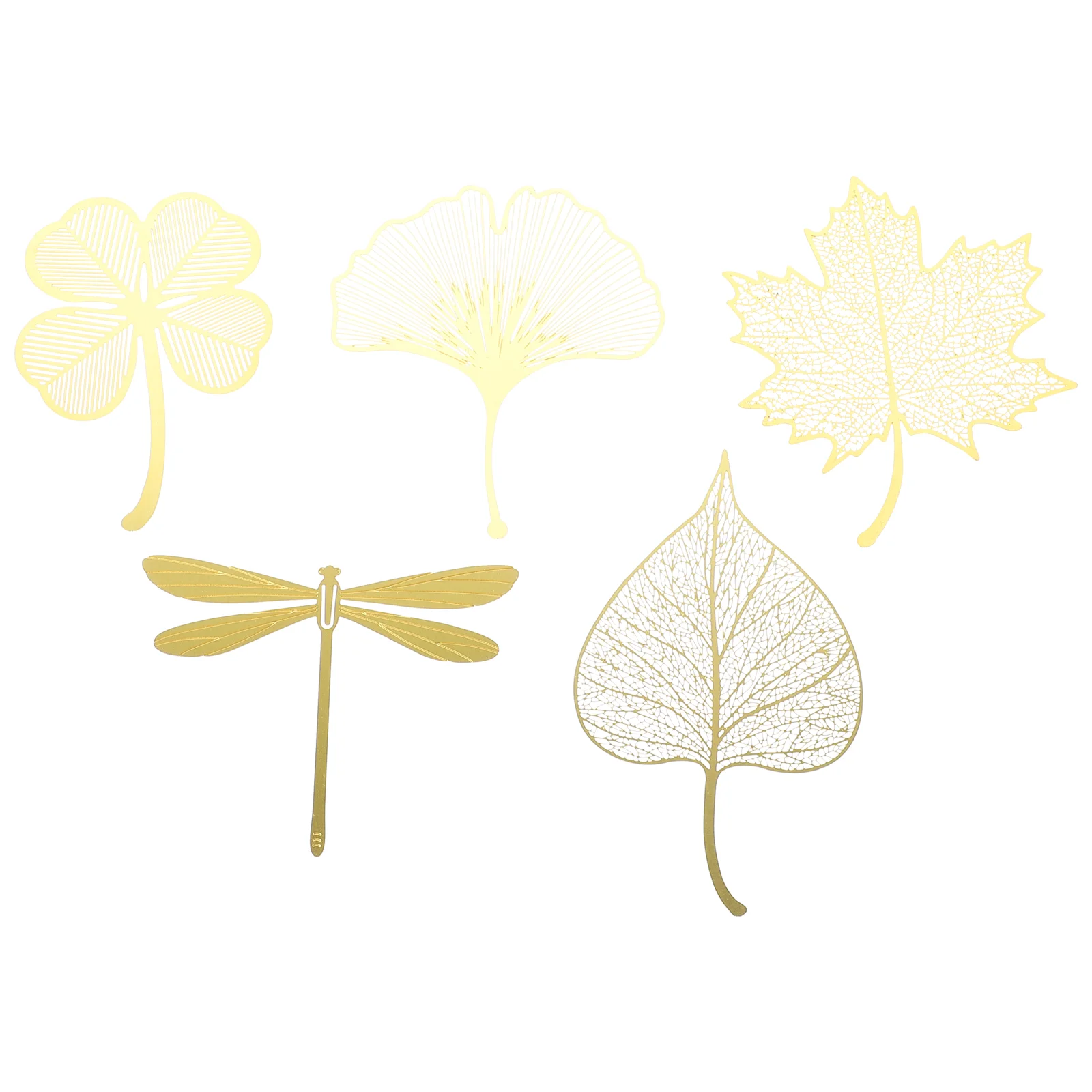 

Bookmark Leaf Book Bookmarks Markersmarksleaves Classical Women Marker Fall Withfourbookma Retro Gold Metal Gifts Vintage Maple
