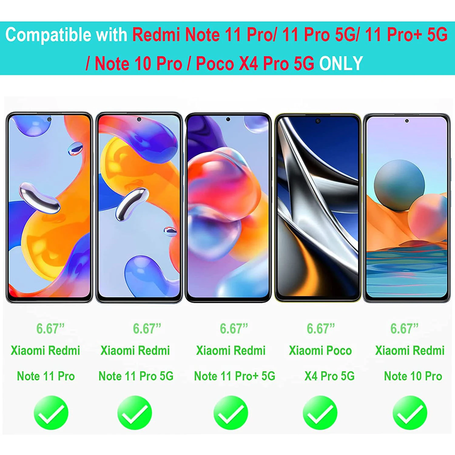 Закаленное защитное стекло для Xiaomi Redmi Note 11 Pro
