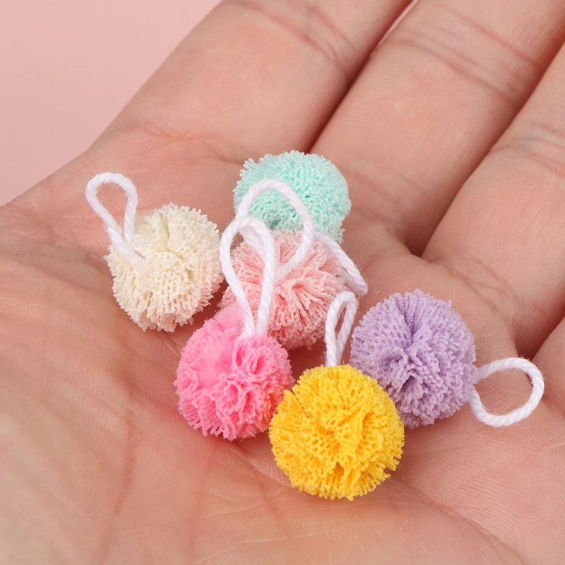 

3Pcs/set 1:12 Dollhouse Miniature Bath Ball Model Bathroom Furniture Accessories Baby Gift