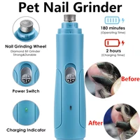 electric pet nail clipper for dog nail grinders rechargeable usb charging quiet cat nail grooming trimmer tools nail supplies