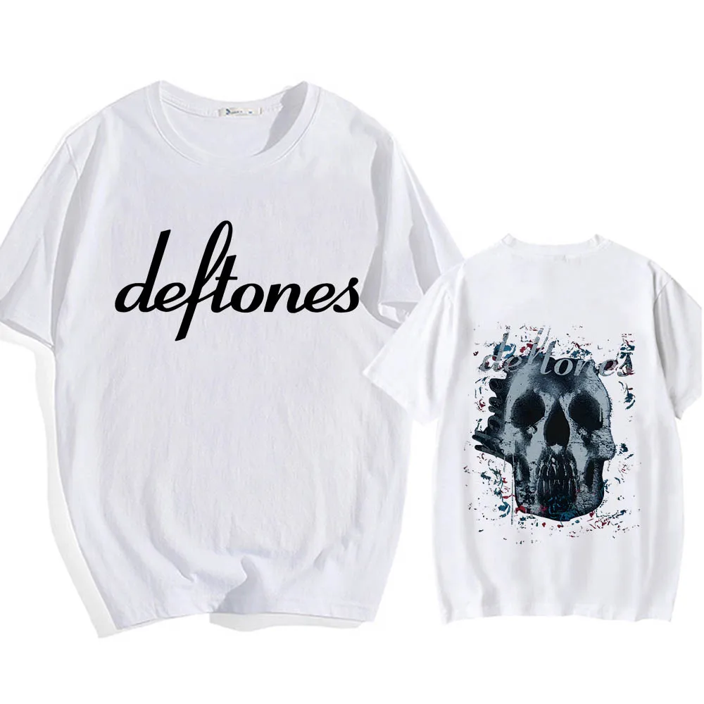 

Deftones Short Sleeve Cute Anime T-shirts Kawaii Manga Tshirt 100% Cotton Printing Fashion Cartoon Tee-shirt Men/women T Shirt