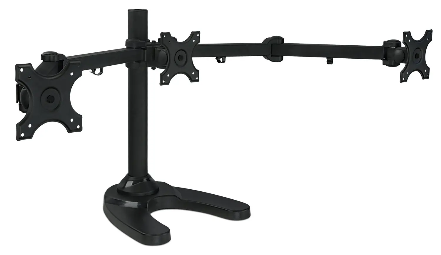 

Triple Monitor Stand | Fits 16"-24" Computer Screens | 3 Monitor Stand Mount
