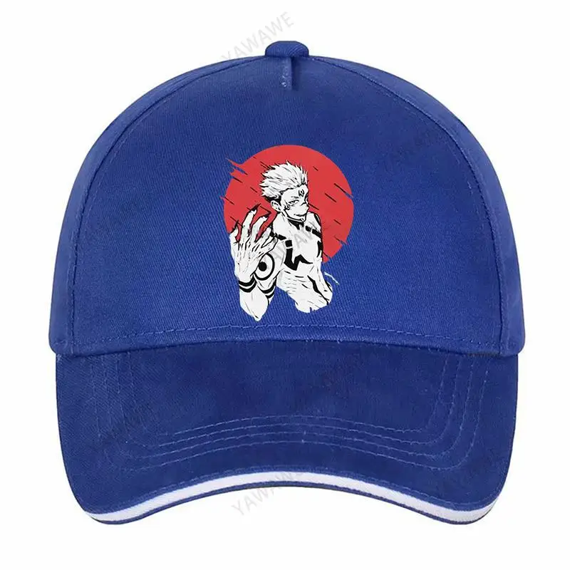 

Gorgeous Ryomen Sukuna Jujutsu Kaisen Snapback Cap Men Pure Cotton Solid Sunhat Summer Anime Manga Unisex Baseball Cap