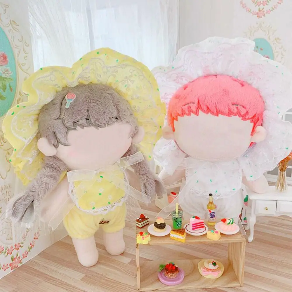 

Одежда для куклы 20 см, кружевная детская шляпа, нагрудник, кукольная одежда для куклы 20 см, детские игрушки, аксессуары для одежды, сочетание ...