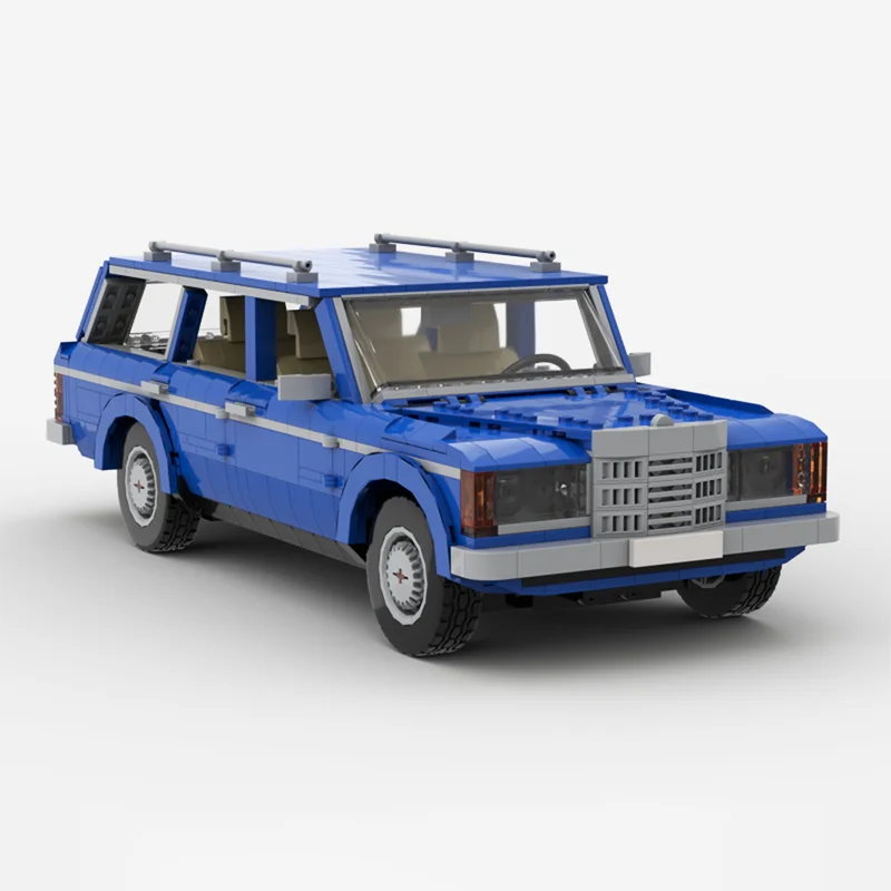 1534 шт. MOC Роскошный бренд автомобилей Mercedis-Benzi W123 Универсал с четырьмя