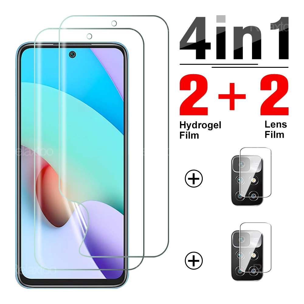 

Защитная Гидрогелевая пленка для объектива 4 в 1 для Xiaomi Redmi 10 9A 9C 9C NFC 9T 9 A C NFC T Redm10 6,5 ", Защитная пленка для экрана камеры 21061119AG