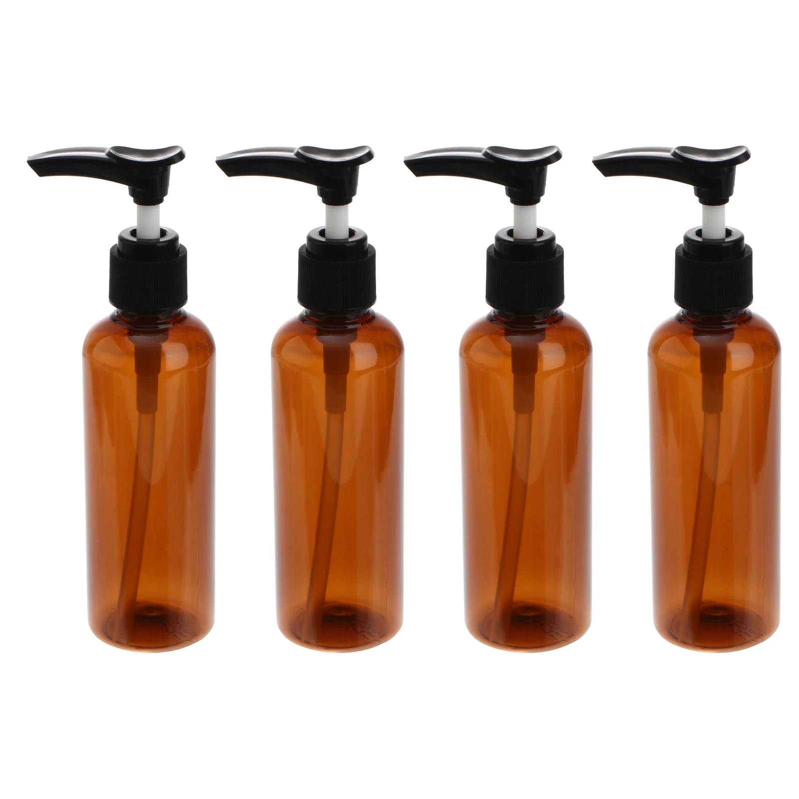 

4pcs 100ml Storage Pump Bottles Refillable Shampoo Pump Bottle Lotion Container Soap Pump Tank Hand Wash Bathroom Accessories