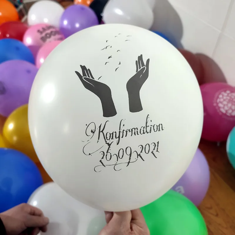 1000 шт. воздушные шары с принтом на заказ логотипом рекламные быстрой доставкой EMS