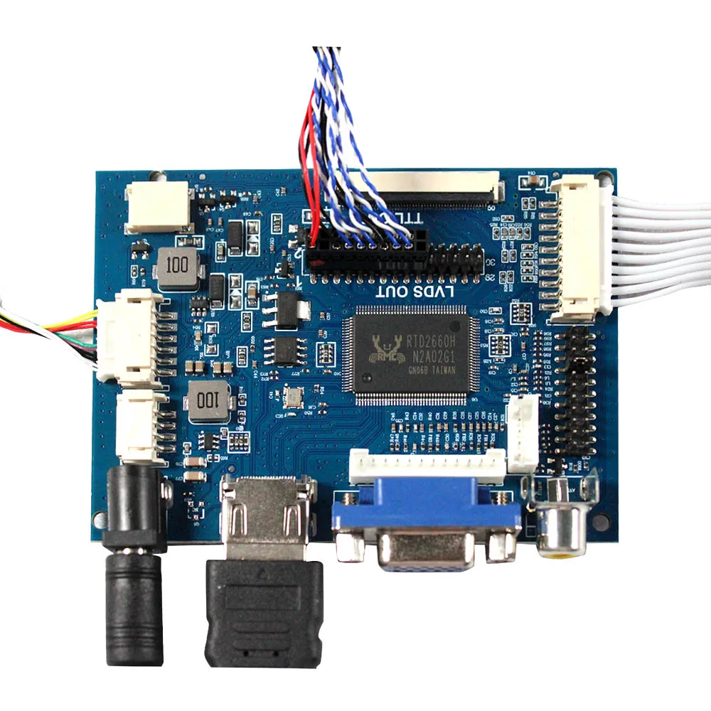 ЖК-дисплей Tft 12 1 дюйма G121x1-L04 1024x768 с платой реверсивного драйвера Hd-Mi Vga 2av