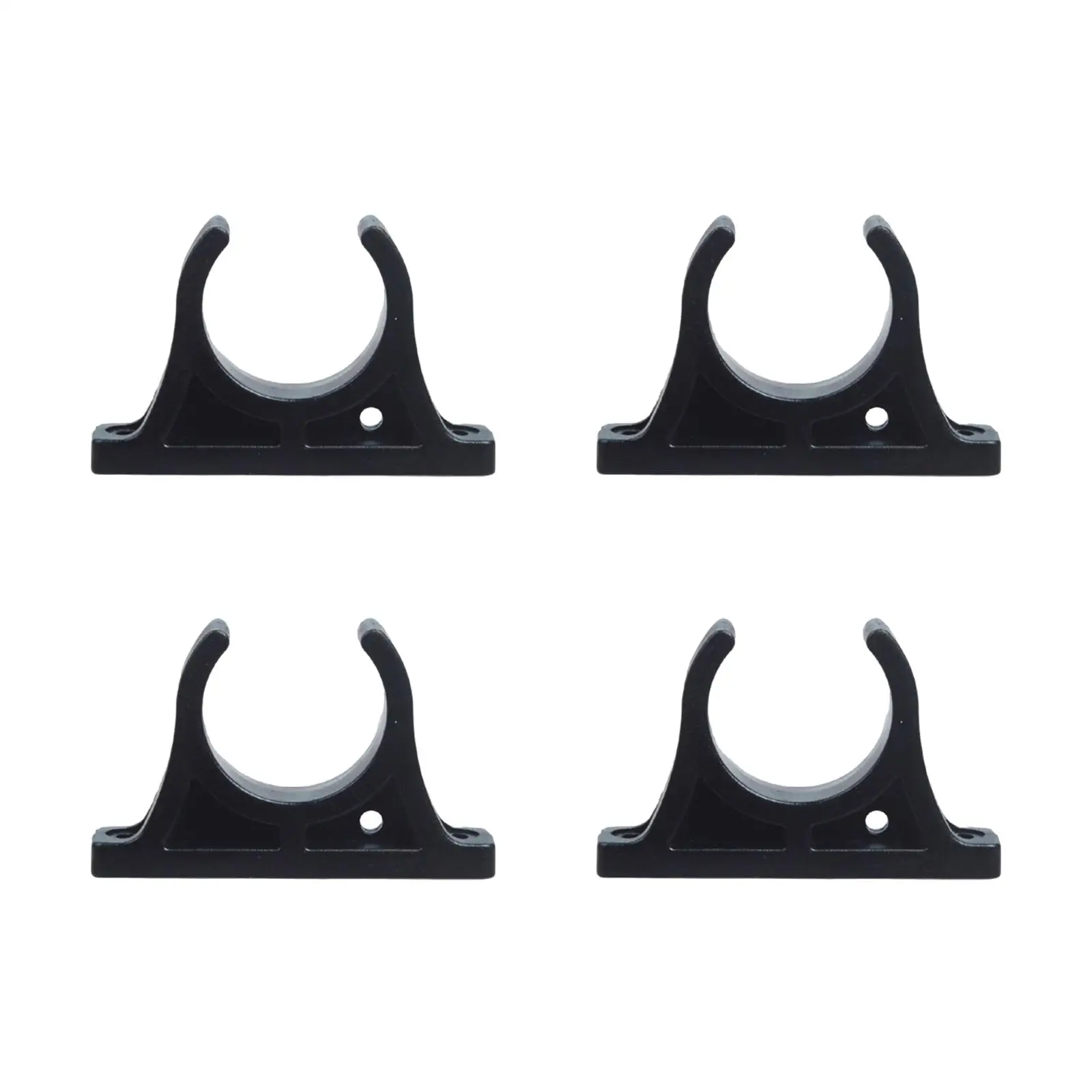 

4x Black Kayak Paddle Clip Boat Hook Pole Tool Clips Keeper Accs for Canoe