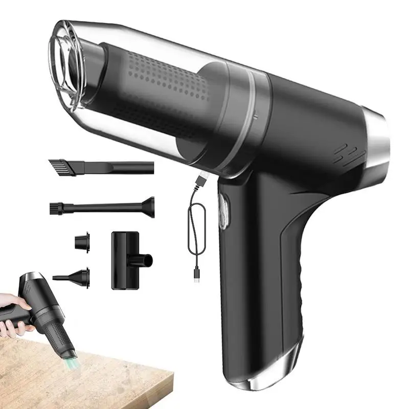 Пылесос автомобильный беспроводной Аккумуляторный с мощным всасыванием 4000 Па