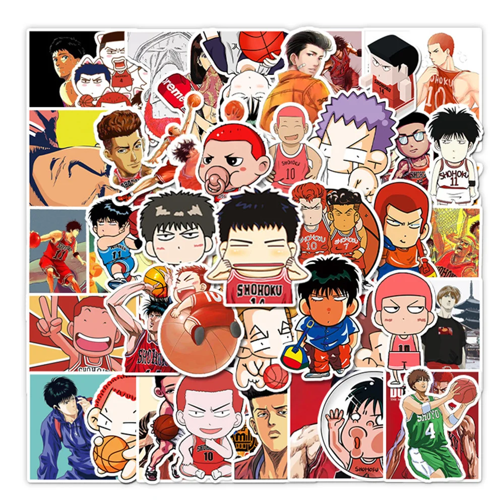 

10/30/50PCS Slam Dunk Cartoon Anime Stickers Luggage Suitcase Car Graffiti Waterproof Decorative Stickers Wholesale