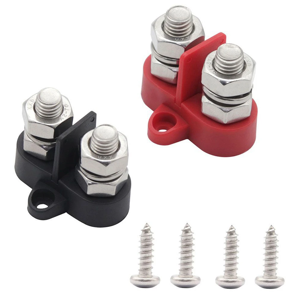 

Клеммная колодка M8 5/16 дюйма, силовая Изолированная Клеммная колодка, автомобильные аксессуары, клеммные колодки двойного типа