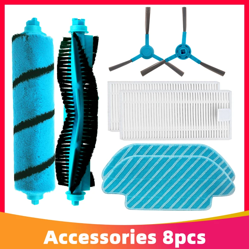 

Roller Soft Brush Hepa Filter Mop Cloth Replacement for Cecotec Conga 4090 5090 Robotic Vacuum Cleaner Spare Parts