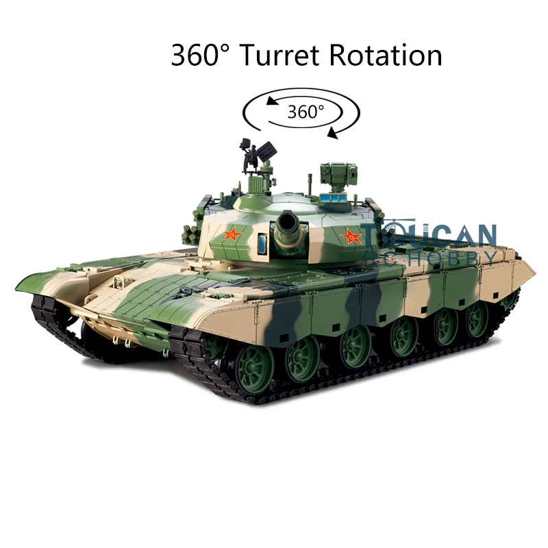

Heng Long 2.4G 1/16 Scale TK7.0 Plastic Chinese 99A RTR RC Tank 3899A 360° Turret Rotate