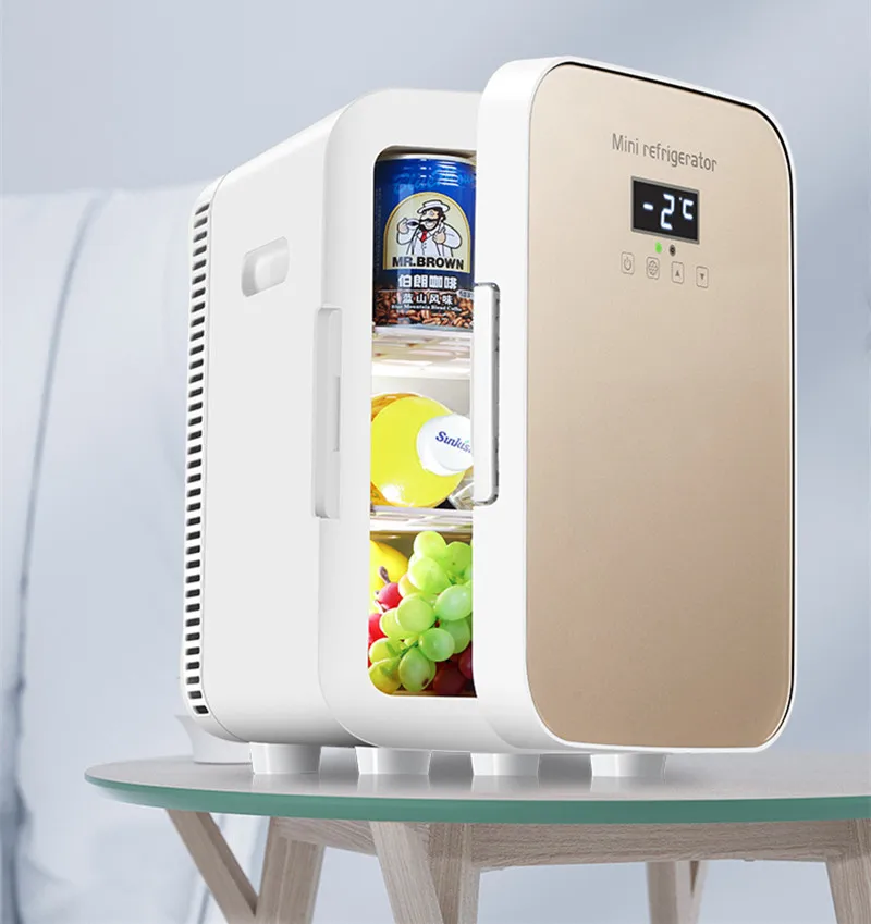 

Portable Car Fridge Beverage Cooler Mini Fridge Freezer Drink Makeup Skin Care for Autos/home Refrigerator Car Small Fridges