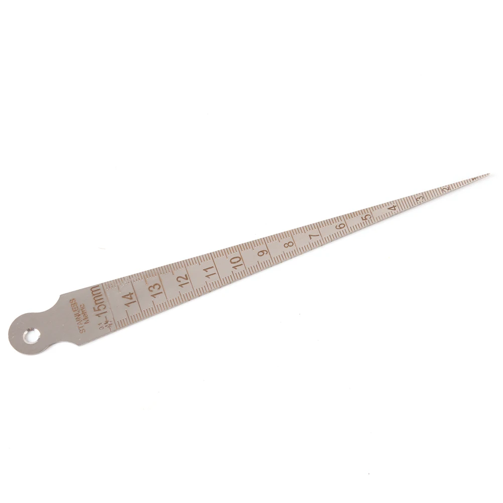 

Wedge feeler Gap Hole Taper Gauge Stainless Steel Ruler Welding Inspection Taper Gauge Metric Imperial Measure Tool