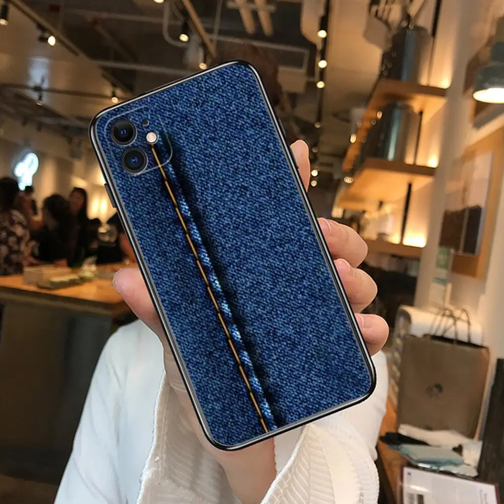 Джинсовые ковбойские чехлы для телефонов с принтом iphone 13 Pro Max 12 11 8 PLUS 7PLUS 6S XR X XS 6 mini