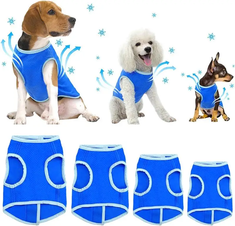 

Летний жилет для собак, регулируемый, с лентой, для охлаждения собаки