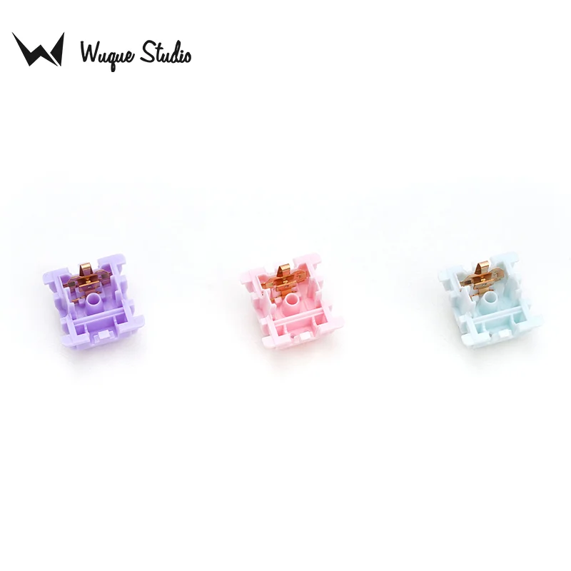 WuqueStudio MMswitch Pastel Bottom Housings Modified Nylon POM UHMWPE Linear Switch For Mechanical Keyboard