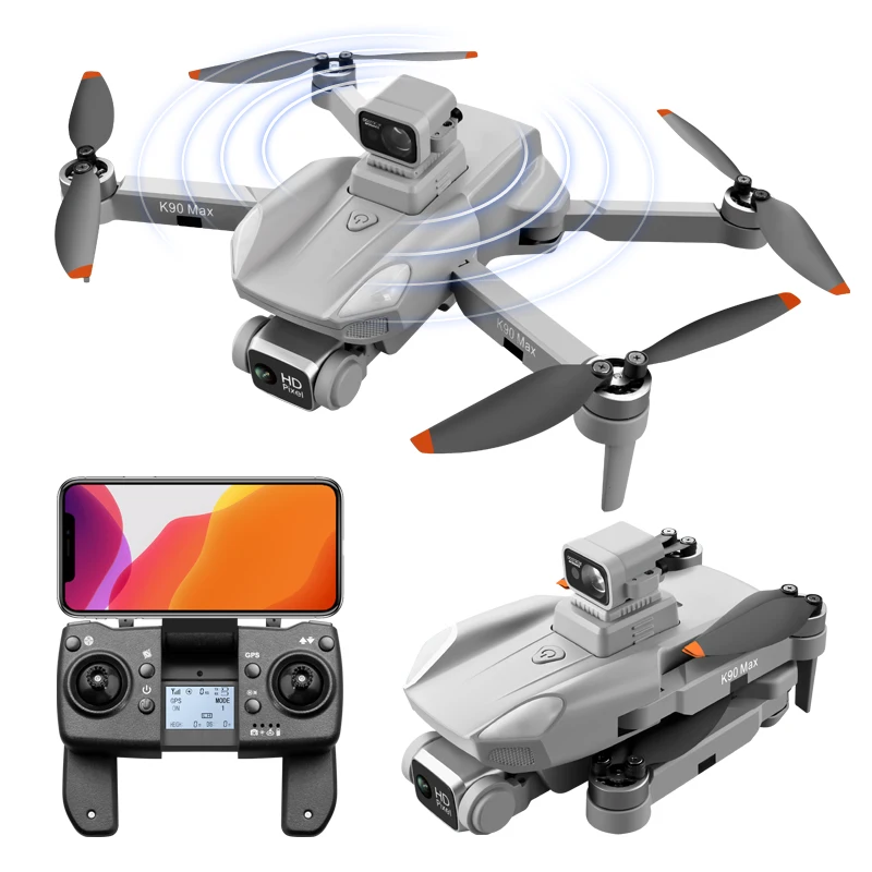 

2022 New K90 MAX 360 Degree Obstacle Avoidance with GPS drone Professional 4K HD Camera Brushless Motor FPV Distance 1.2KM dron