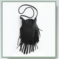 bags women saddle vintage design 100 sheepskin shell tassel decoration solid 2 colors cross body casual fashion shoulder bags