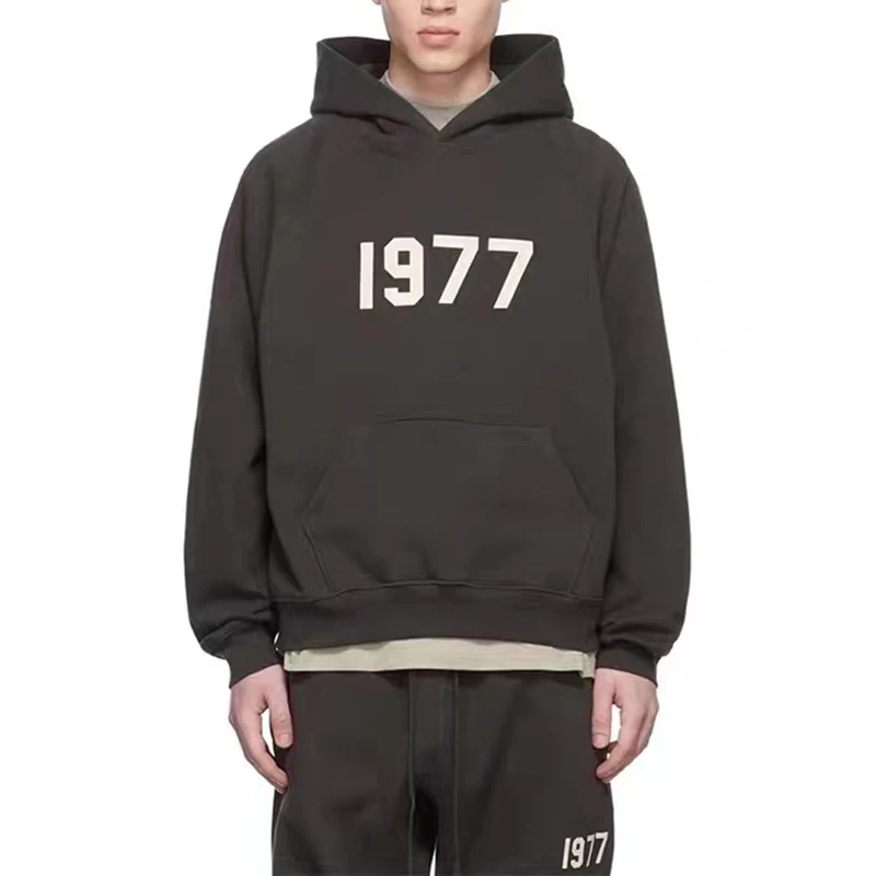 

Hip Hop Retro Fleece Pullover Hoodies for Men and Women Digital Flocking Oversized Loose Hoody Streetwear Casual Sweatshirts
