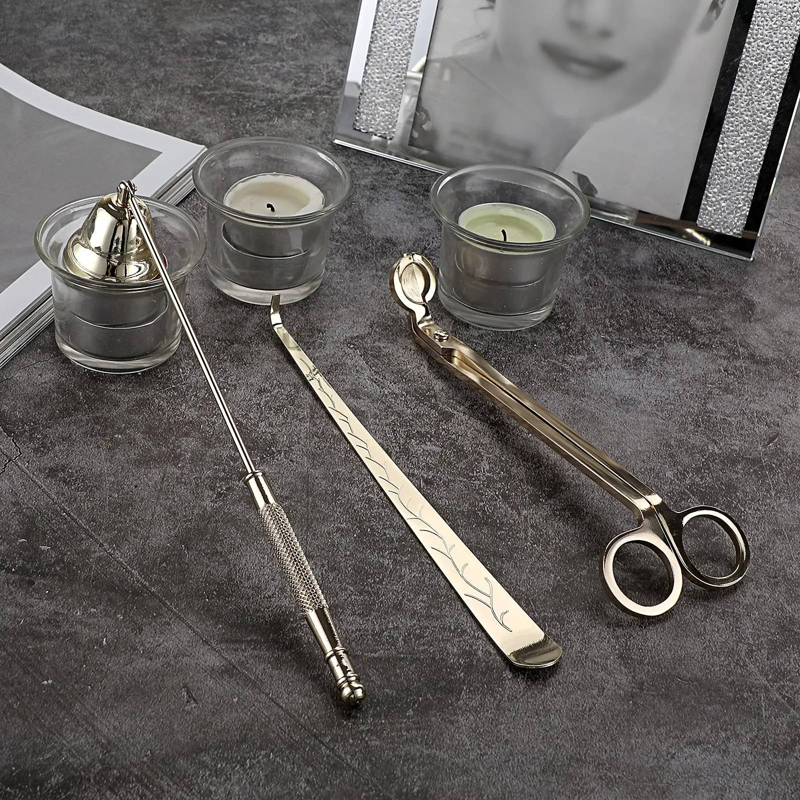 3 шт./набор свечи из нержавеющей стали