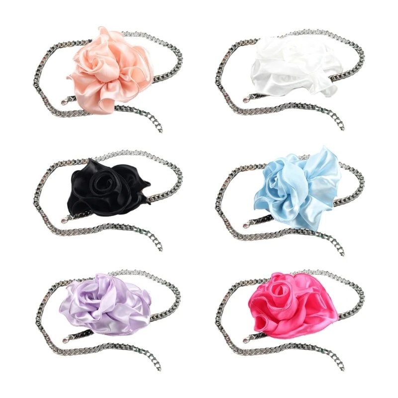Multi-color Can Choose Women Waist Belt Vintage Romantic Camellia Metal Waist Belt Women Dress Shirt Waist Seal Belt