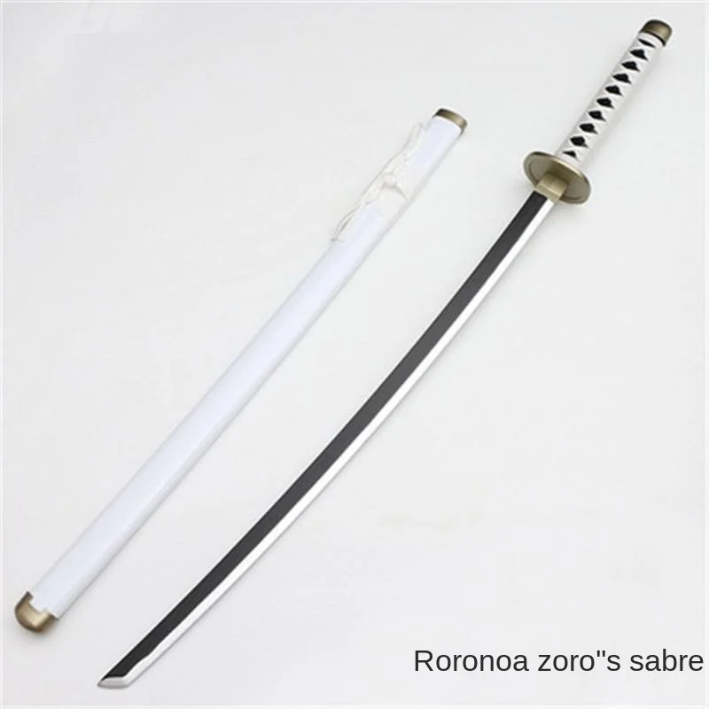 

Cosplay OP Rozo Three-knife Ghost Cut Ver He Dao Katana Role Playing Sauron Qiu Shui 104cm Wood Weapon Swordl