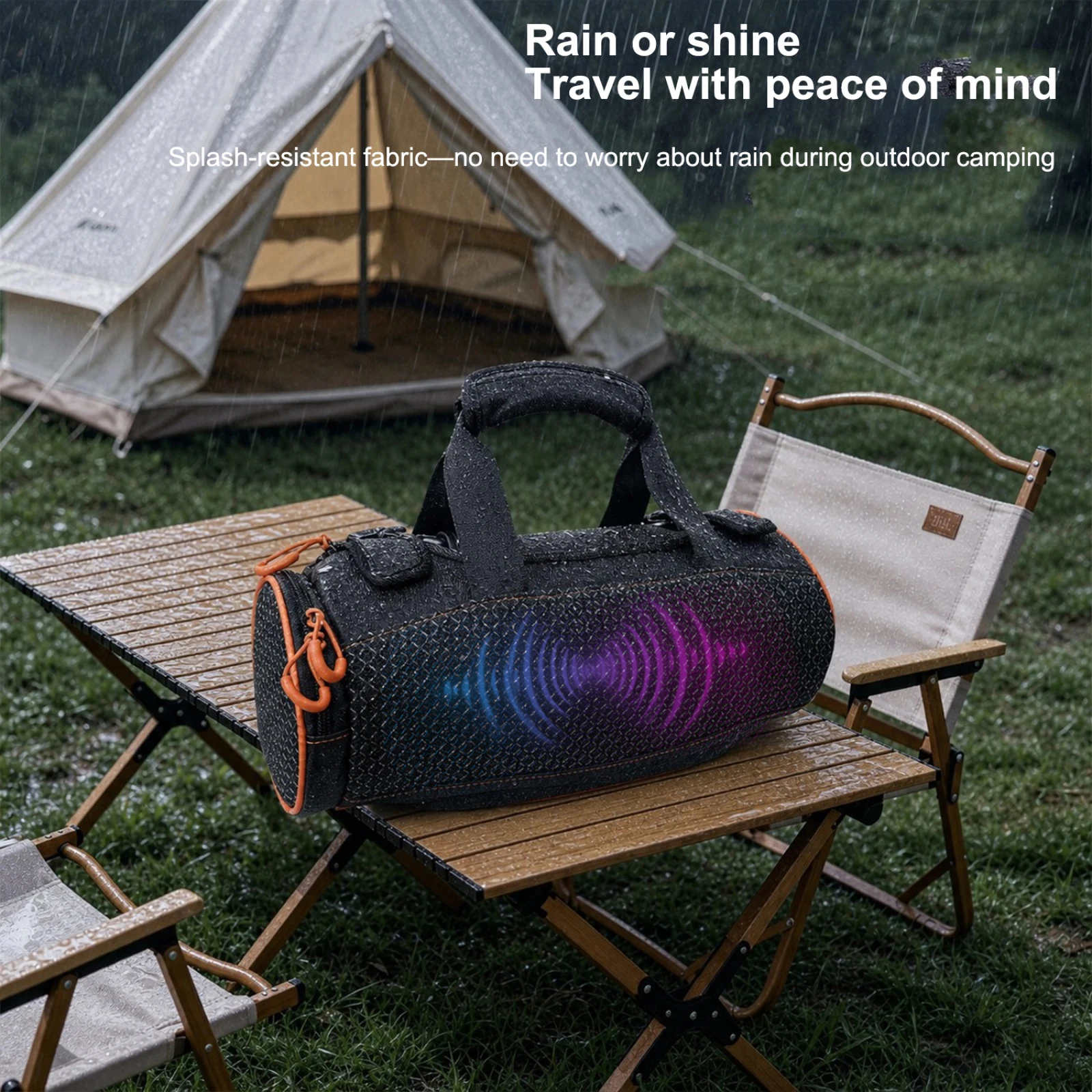 Фото Дорожная сумка для портативной колонки JBL Xtreme 5, чехол для хранения колонки, защитный чехол с ремнем для переноски и боковым карманом №4